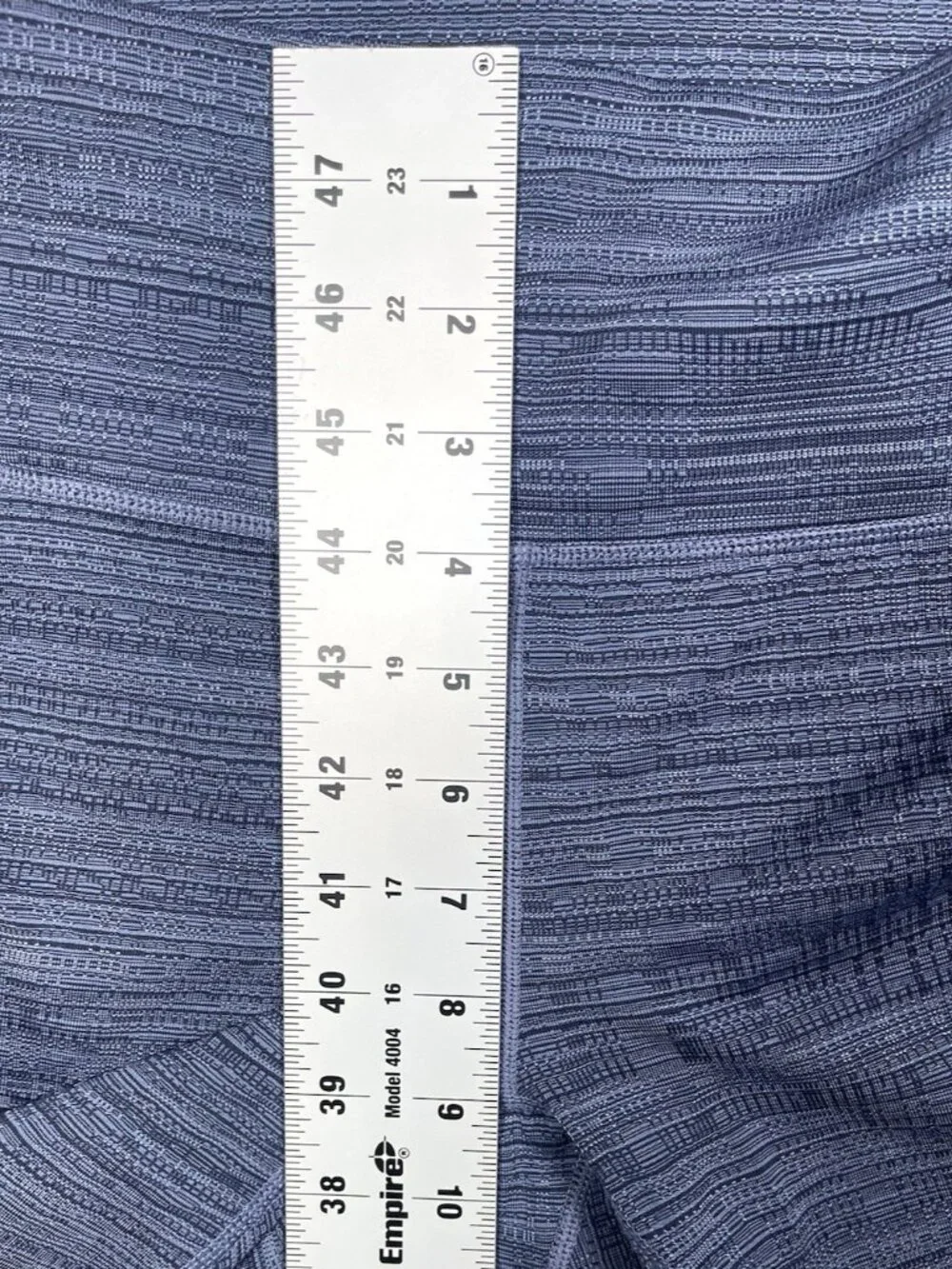 Athleta High Rise Jacquard Mesh Chat To Town Blue Capri Legging - Size Small
